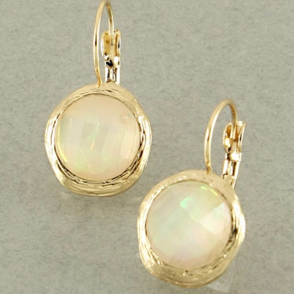 Iridescent drop earrings